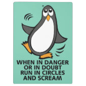 Wanneer in gevaar of in verdubbeling klembord (Achterkant)