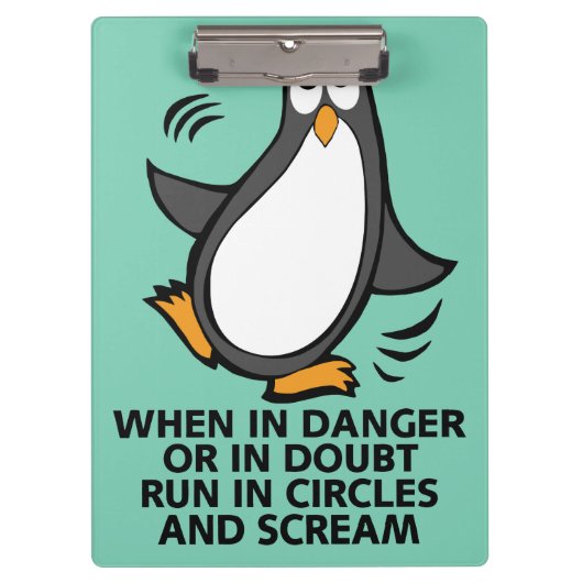 Wanneer in gevaar of in verdubbeling klembord (Voorkant)