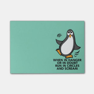 Wanneer in gevaar of in verdubbeling post-it® notes