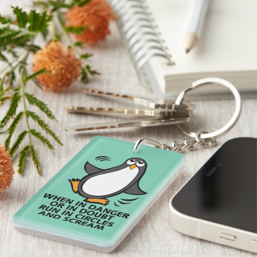 Wanneer in gevaar of in verdubbeling sleutelhanger (Voorkant Rechts)