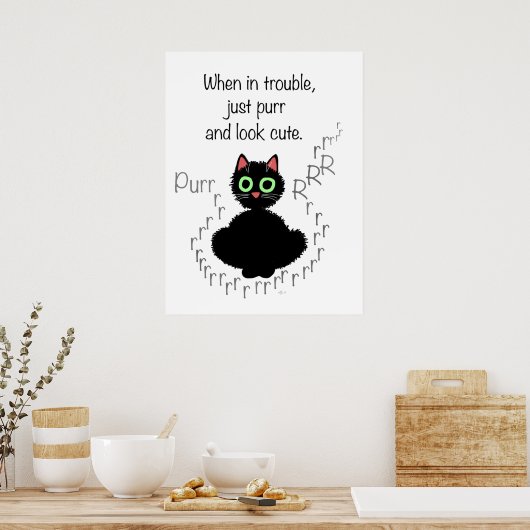 Wanneer in Problemen Poster (Keuken)