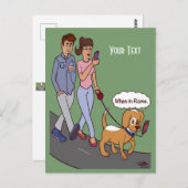 Wanneer in Rome Briefkaart (Voorkant / Achterkant)