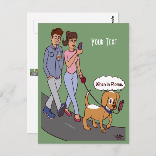 Wanneer in Rome Briefkaart (Voorkant / Achterkant)