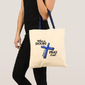 Wanneer in twijfel. . . (Blauw) Tote Bag (Voorkant (product))