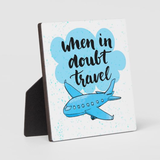Wanneer in twijfel getrokken reizen fotoplaat (Voorkant)
