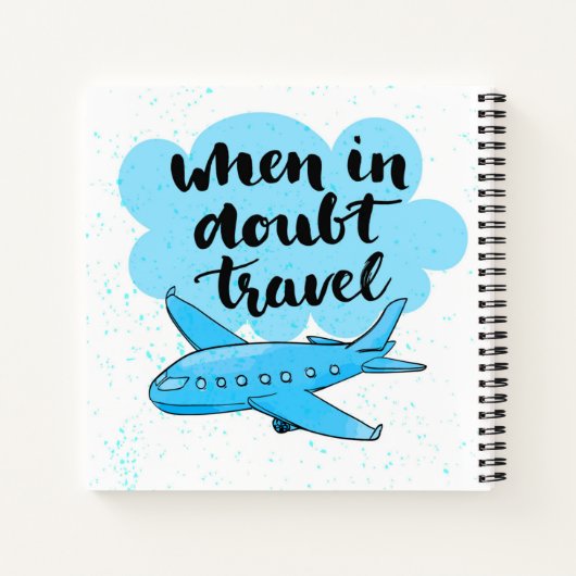 Wanneer in twijfel getrokken reizen notitieboek (Achterkant)