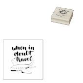 Wanneer in twijfel getrokken reizen rubberstempel (Gestempeld)