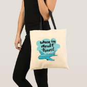 Wanneer in twijfel getrokken reizen tote bag (Voorkant (product))