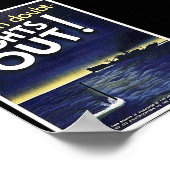 Wanneer in twijfel licht uit! poster (Hoek)