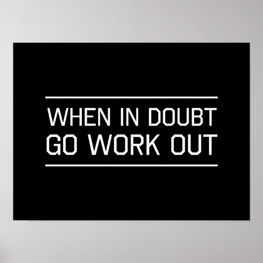 Wanneer in twijfel wordt gewerkt poster (Voorkant)