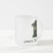Wanneer is de Tijd van het T-shirt in Één Matglas Koffiemok (Voorkant rechts)