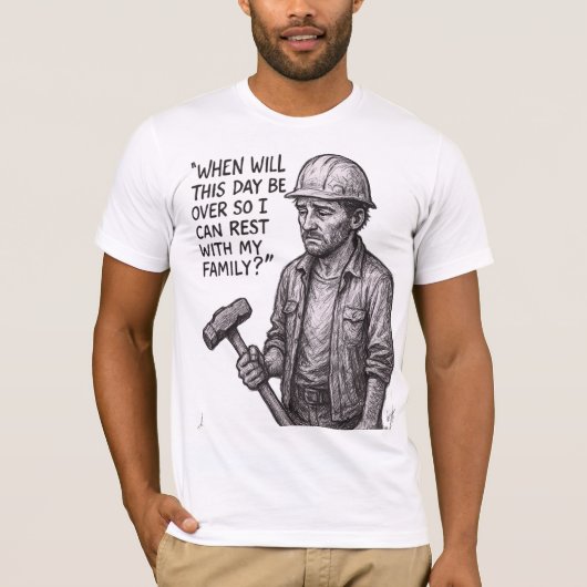 Wanneer is deze dag voorbij? t-shirt (Voorkant)