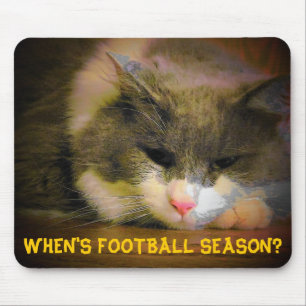 Wanneer is het football seizoen? Sad Kat Muismat