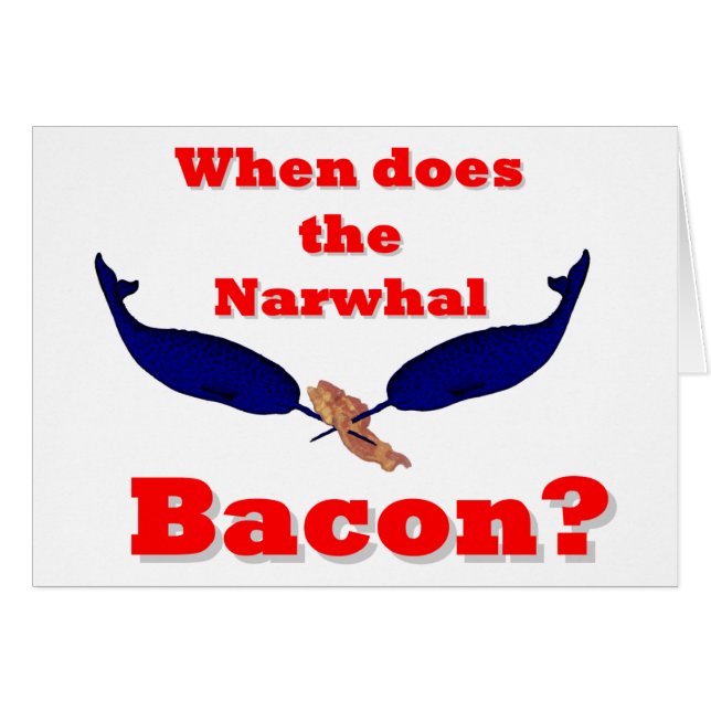Wanneer is het Narwhal bacon? (Voorkant Horizontaal)