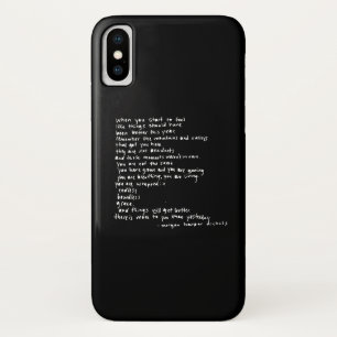 wanneer je begint te voelen dat dingen hadden moet iPhone x hoesje