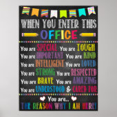 Wanneer je deze schooladviseur van de Kantoor inga Poster (Voorkant)