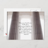 Wanneer je door het water gaat, -Jesaja 43 Briefkaart (Voorkant / Achterkant)