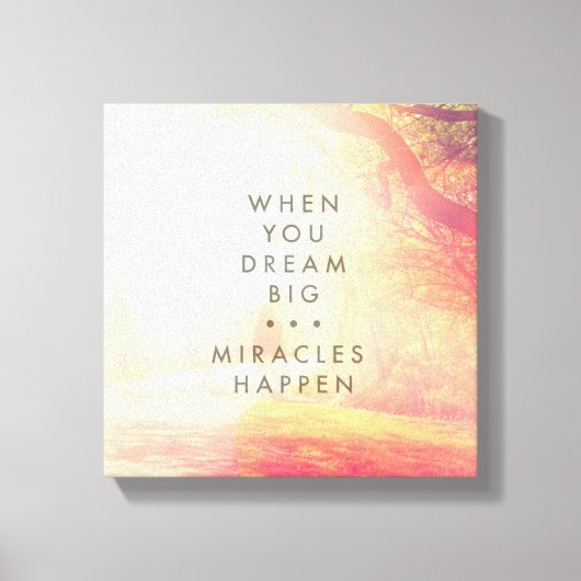 Wanneer je droomt canvas afdruk (Voorkant)