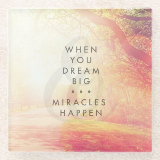 Wanneer je droomt glazen onderzetter (Voorkant)