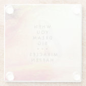 Wanneer je droomt glazen onderzetter (Achterkant)