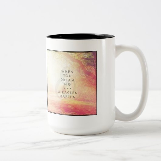 Wanneer je droomt tweekleurige koffiemok (Rechts)