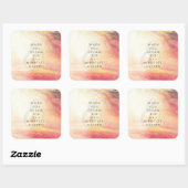 Wanneer je droomt vierkante sticker (Vel)