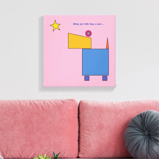 Wanneer je een ster wenst… door Michele Moses Canvas Afdruk (Insitu (Woonkamer))