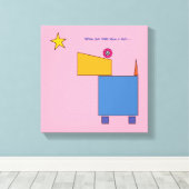 Wanneer je een ster wenst… door Michele Moses Canvas Afdruk (Insitu (Houten vloer))