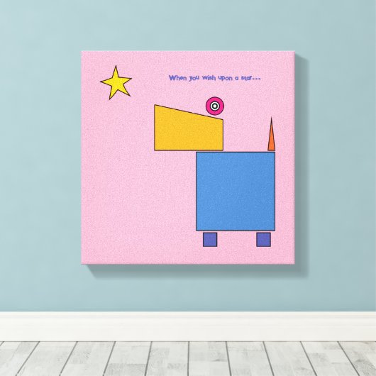 Wanneer je een ster wenst… door Michele Moses Canvas Afdruk (Insitu (Houten vloer))