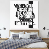 Wanneer je focust canvas afdruk (Insitu (Slaapkamer))
