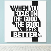 Wanneer je focust canvas afdruk (Insitu (Houten vloer))