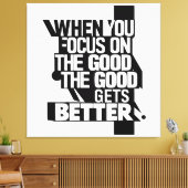 Wanneer je focust canvas afdruk (Insitu (Woonkamer))