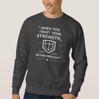 Wanneer je gym motivatie citaat met witte tekst trui