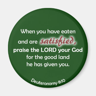 Wanneer je hebt gegeten (donkere achtergrond) magneet