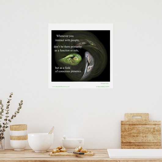 Wanneer je interageert met mensen poster (Keuken)