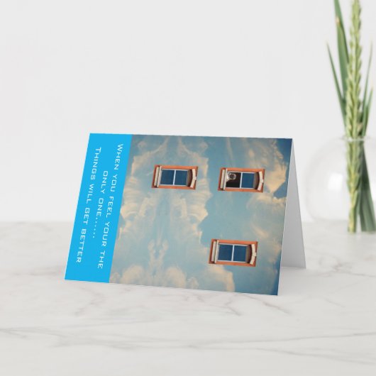 Wanneer je je alleen voelt kaart (Voorkant)