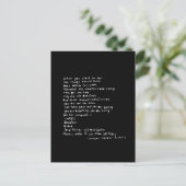 wanneer je je begint te voelen alsof dingen briefkaart (Staand voorkant)