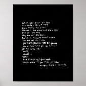 wanneer je je begint te voelen alsof dingen poster (Voorkant)