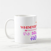 Wanneer je je down voelt... koffiemok (Links)