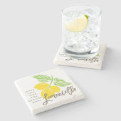 Wanneer je leven je citroenen geeft, maak je Limon Stenen Onderzetter (Zijkant)