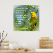 Wanneer je Marcus Aurelius inspiratie citaat aanha Poster (Keuken)