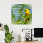 Wanneer je Marcus Aurelius inspiratie citaat aanha Poster (Thuiskantoor)