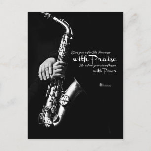 Wanneer je zijn aanwezigheid binnengaat met Paus Briefkaart