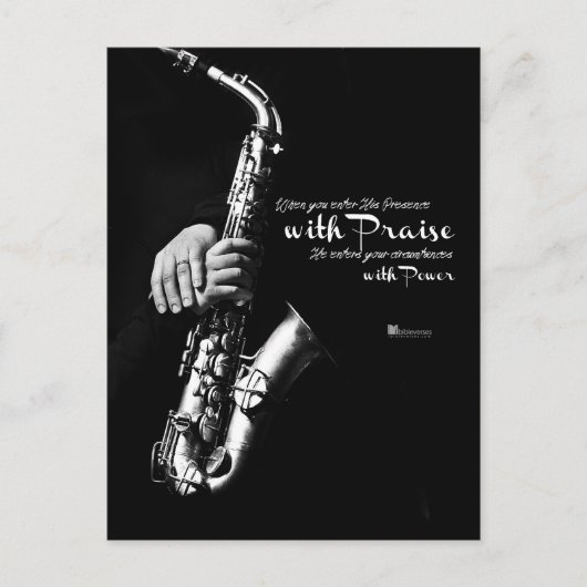 Wanneer je zijn aanwezigheid binnengaat met Paus Briefkaart (Voorkant)