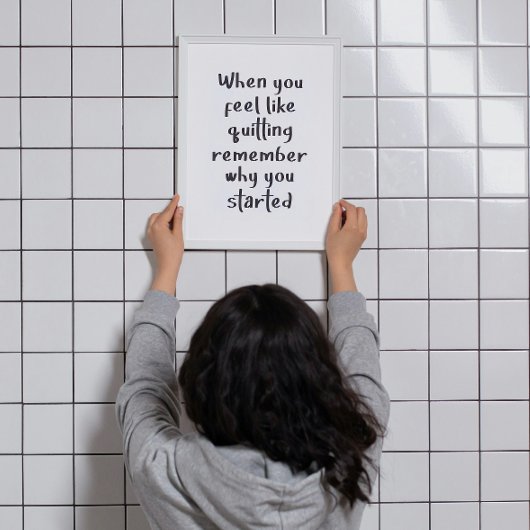 Wanneer je zin hebt om te stoppen met Workout Gym  Poster