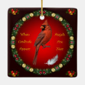 Wanneer kardinalen verschijnen ~ Angels zijn dicht Keramisch Ornament (Achterkant)