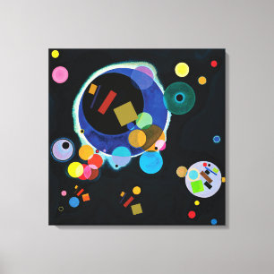 Wanneer Kazimir Malevich Wassily Kandinsky ontmoet Canvas Afdruk