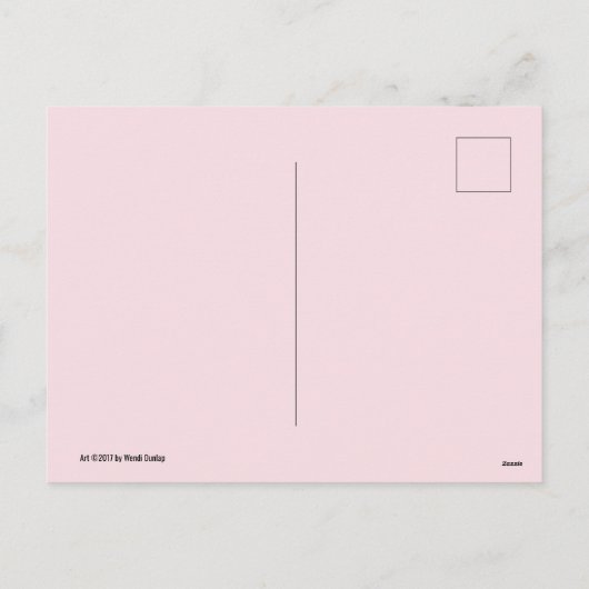 Wanneer kerstversieringen slecht briefkaart gaan (Achterkant)