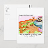 Wanneer koeien de ruimte beheersten Grappige cadea Briefkaart (Voorkant / Achterkant)