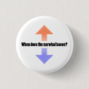 Wanneer komt de Narwhal-Bacon-Upvote Reddit-vraag Ronde Button 3,2 Cm